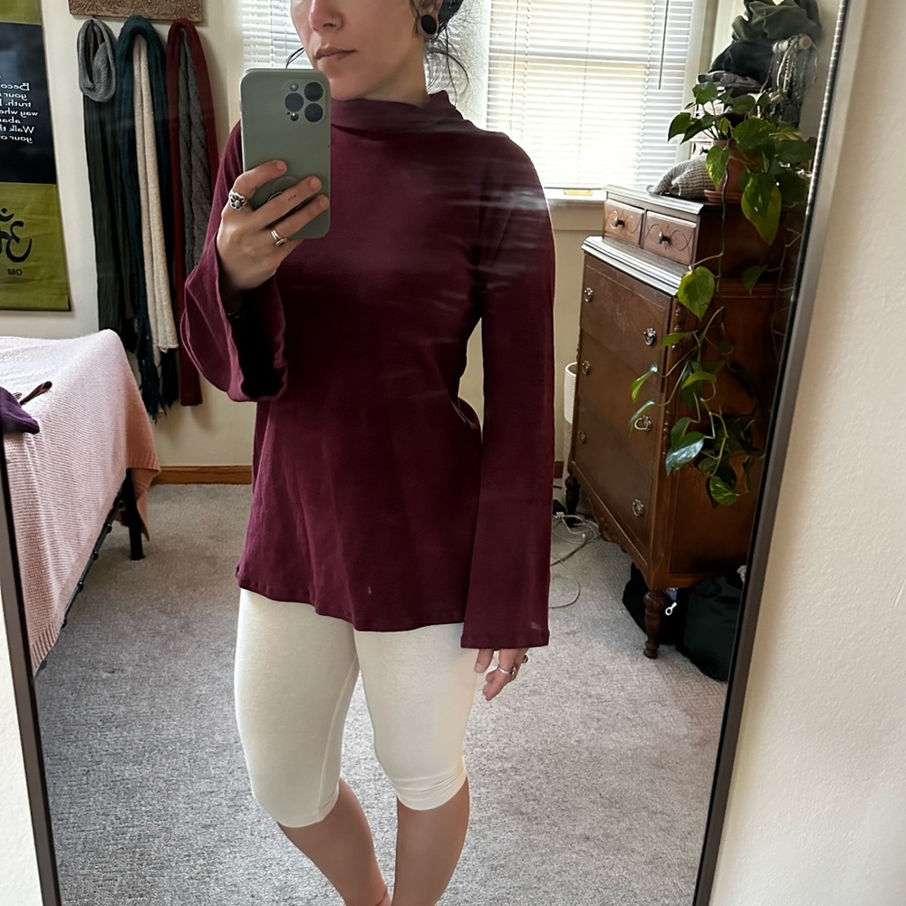 Loverly Goods Organic Cotton and Hemp Turtleneck on Rusted Earth Colorway XS